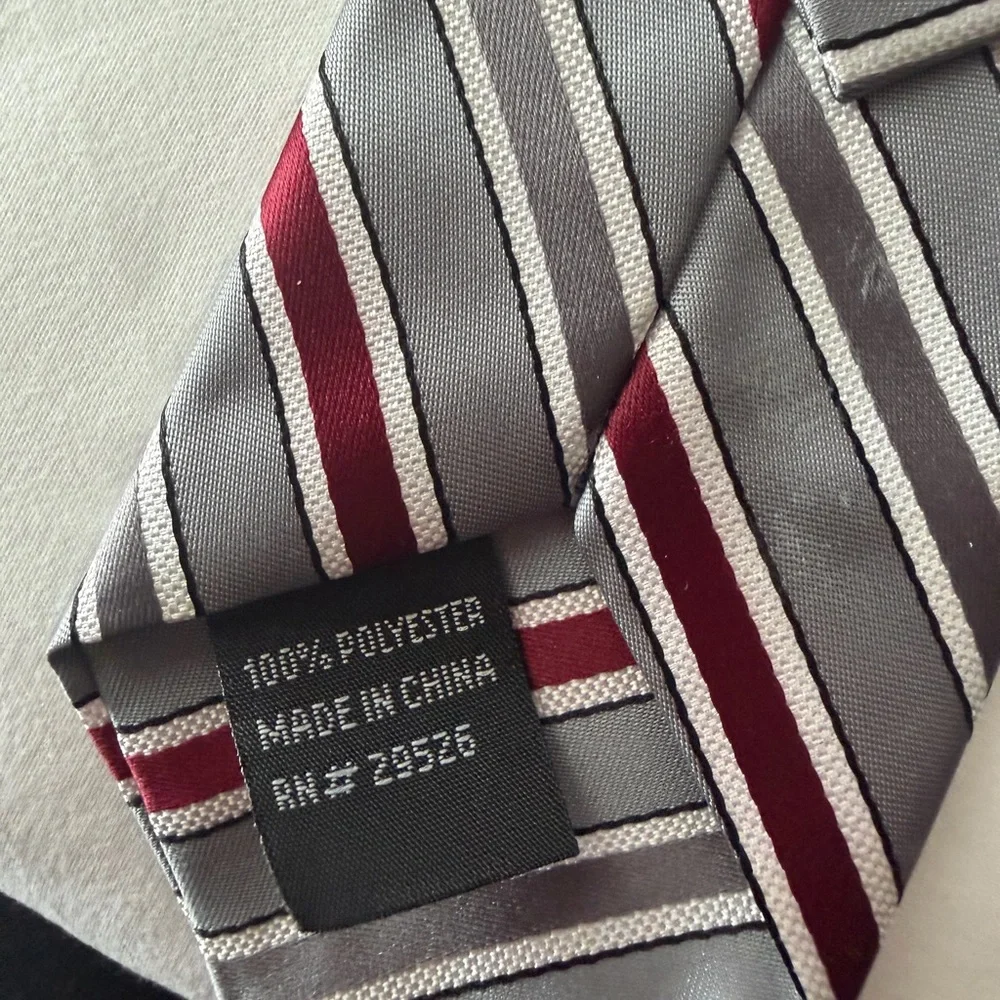 Elegant Striped and Checkered Ties Set Clip on ties